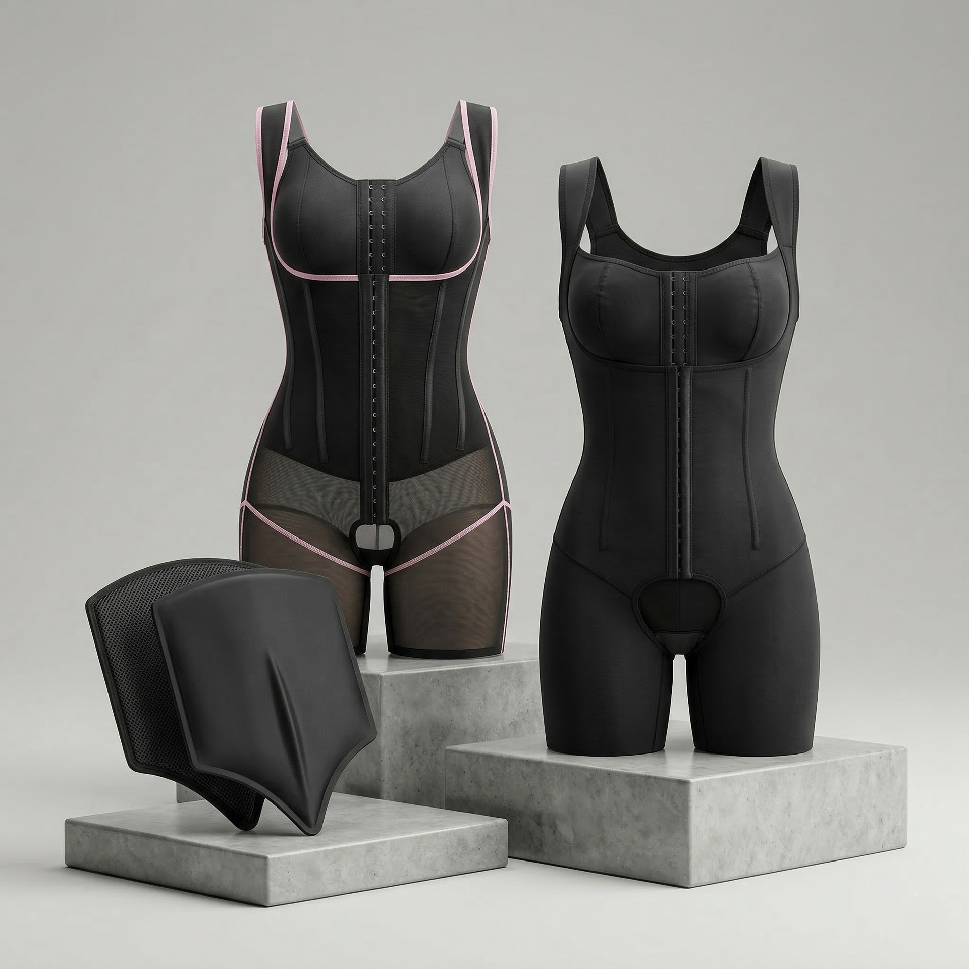 2 Corsete + Placă abdominală – Medical Definer Garments