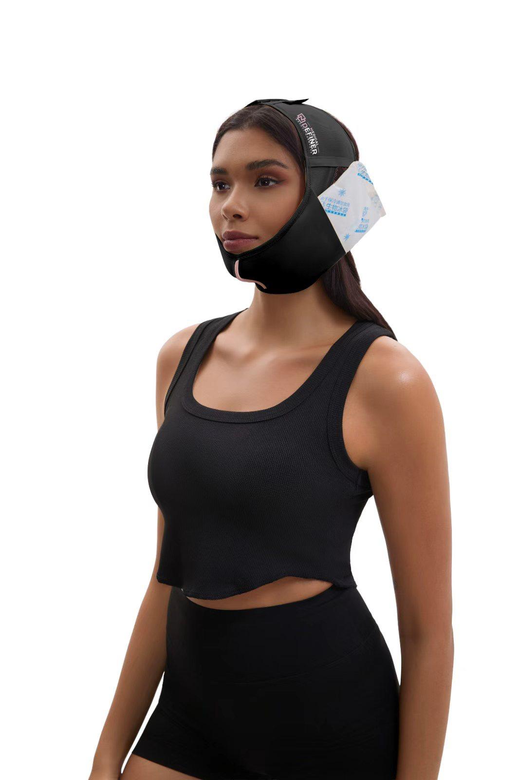 Masca de fata reutilizabila V-Shape pentru liposuctie barbie dubla