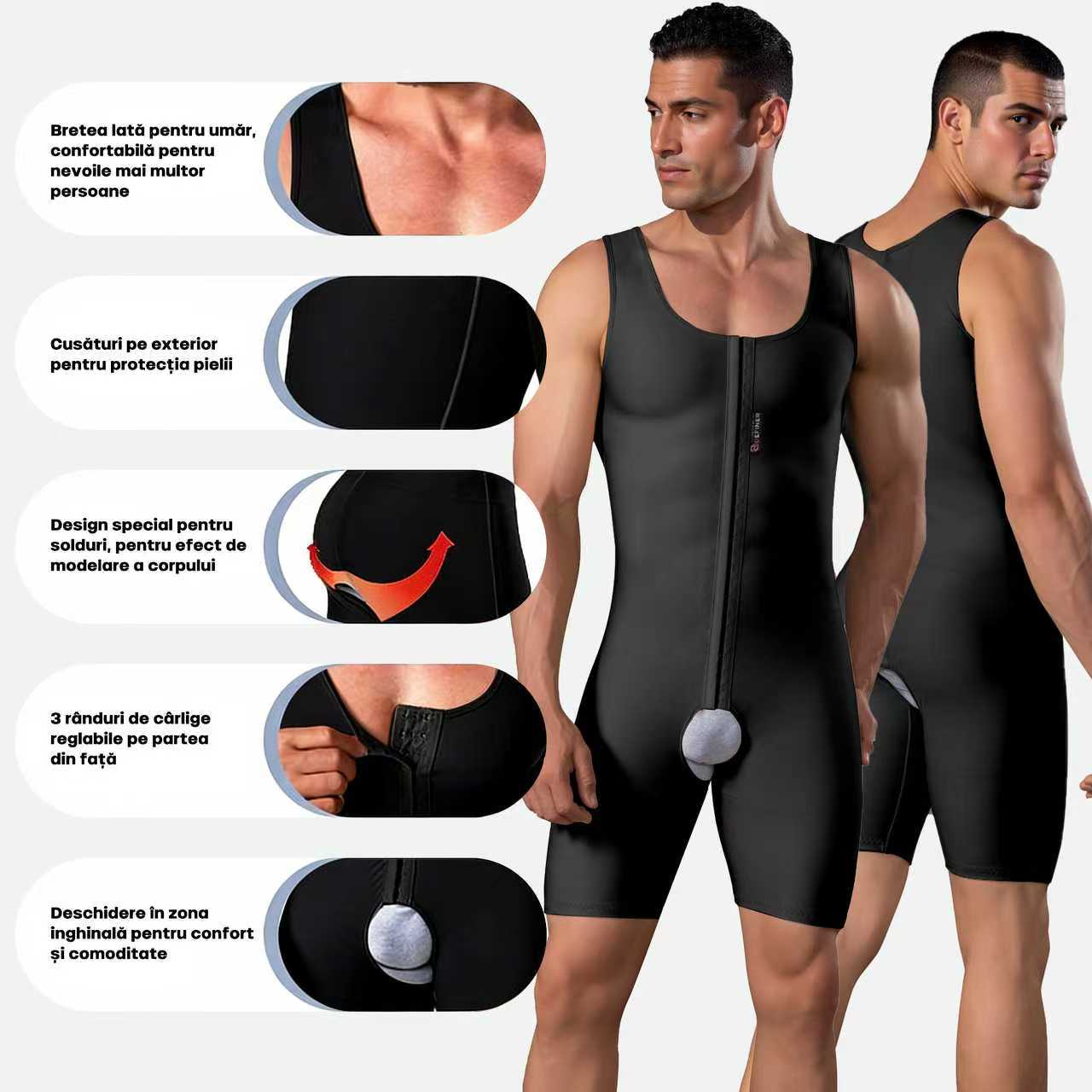 Corset post-operator bărbați | Medical Definer