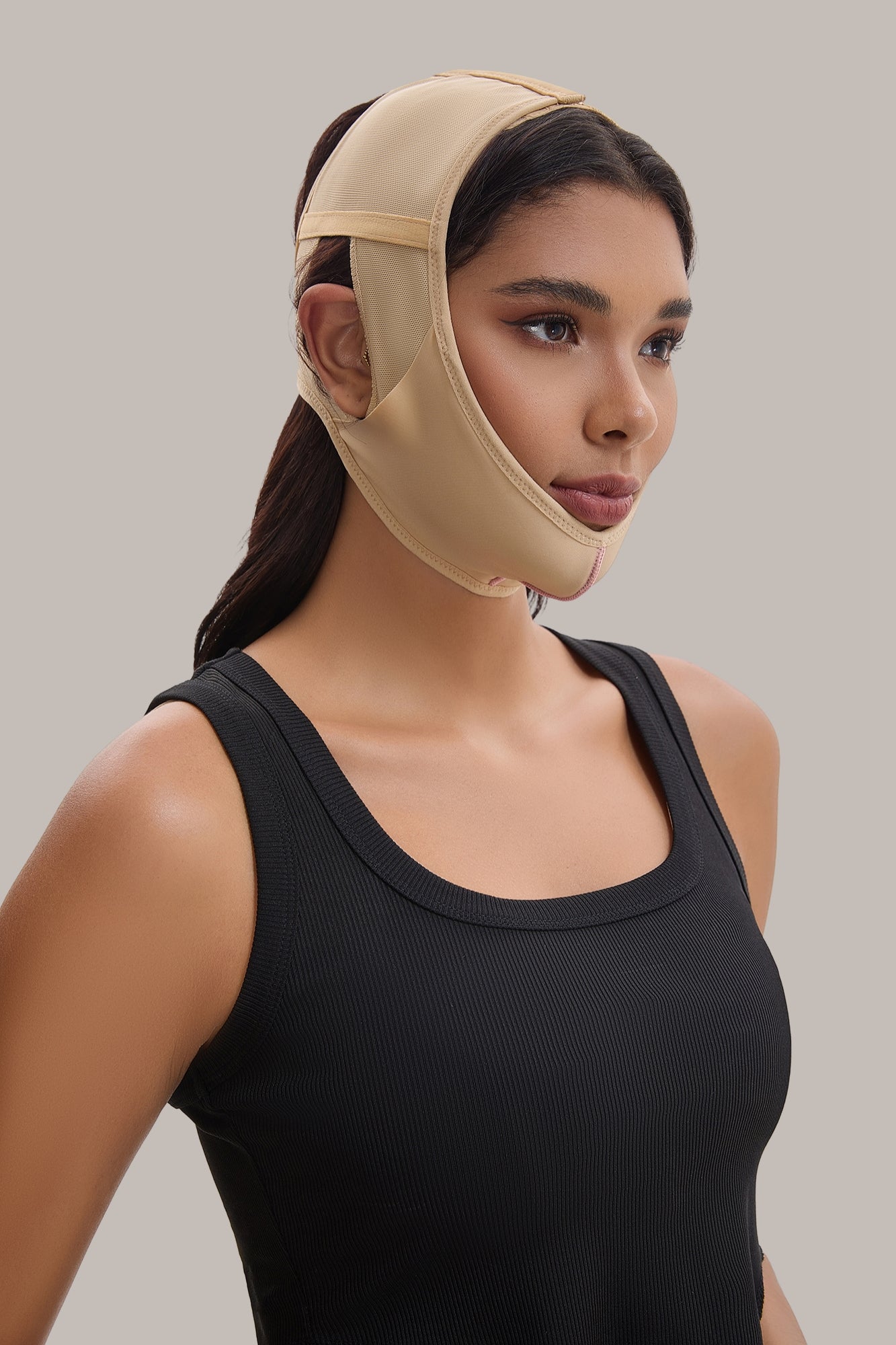 Masca de fata reutilizabila V-Shape pentru liposuctie barbie dubla