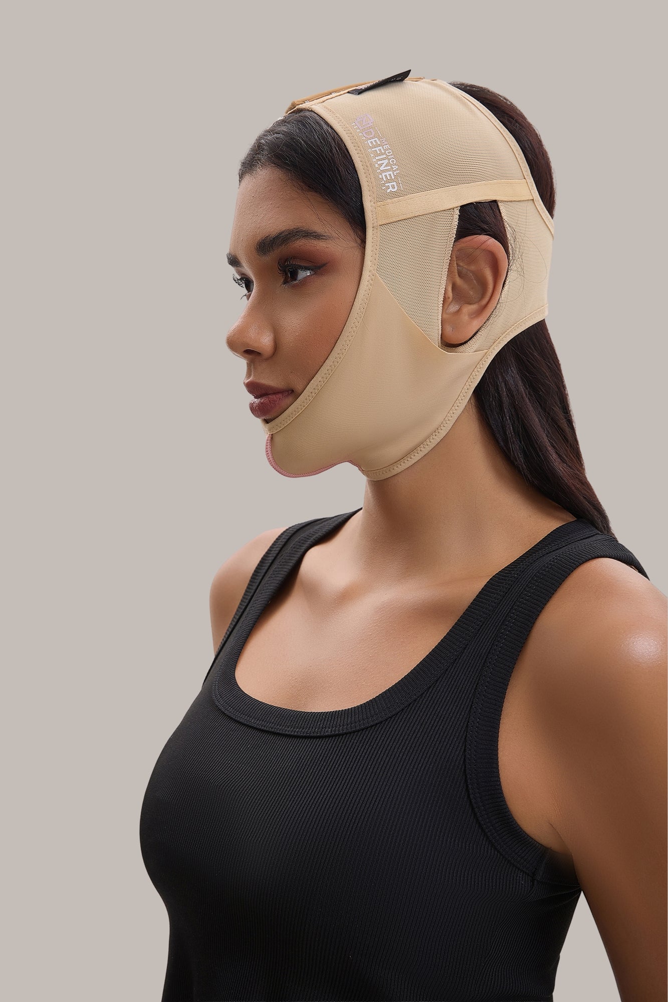 Masca de fata reutilizabila V-Shape pentru liposuctie barbie dubla