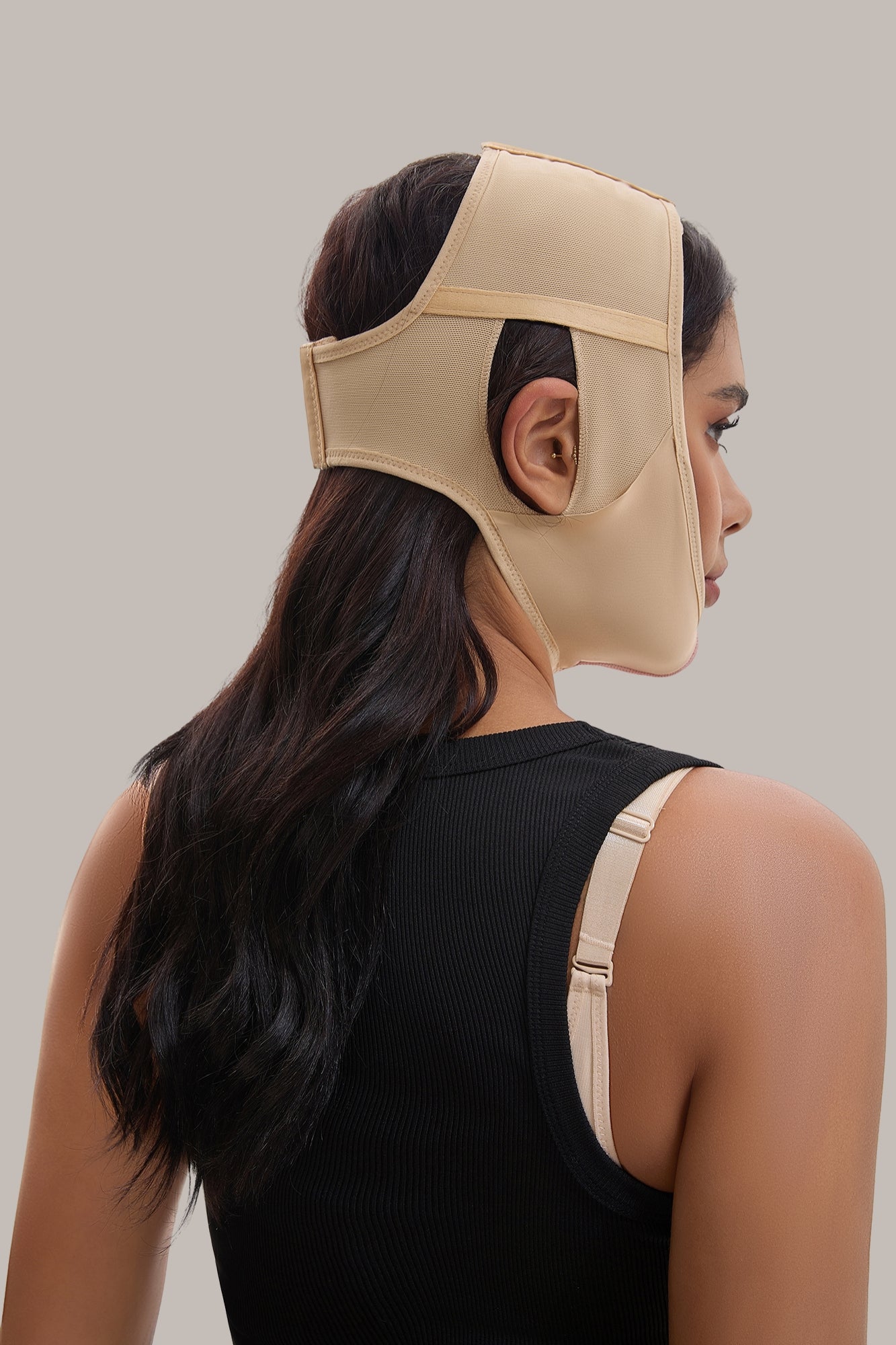 Masca de fata reutilizabila V-Shape pentru liposuctie barbie dubla