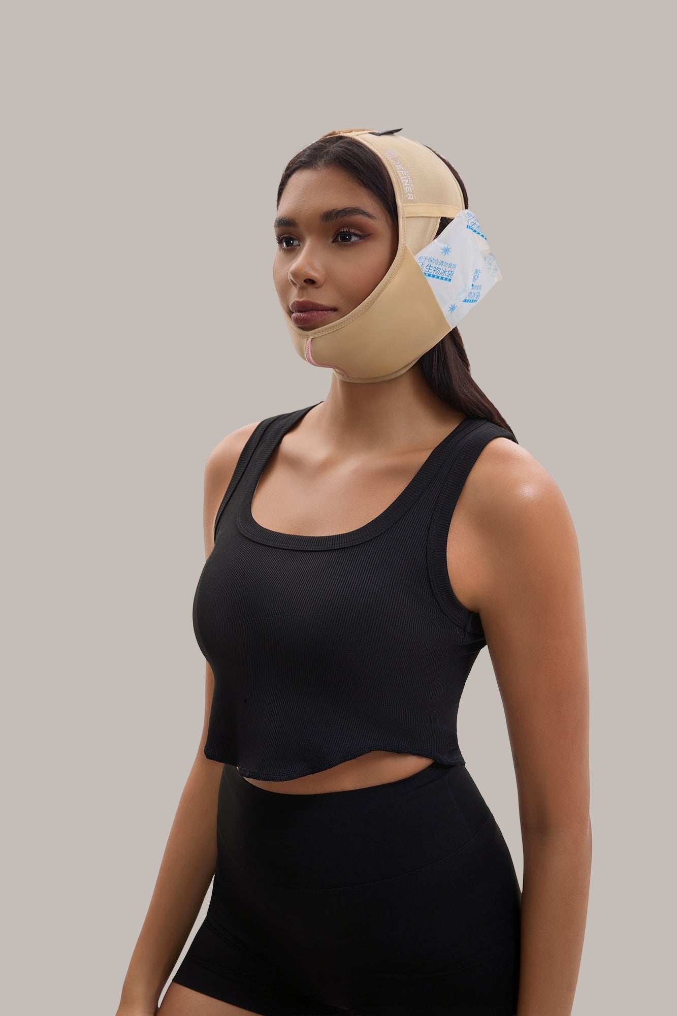 Masca de fata reutilizabila V-Shape pentru liposuctie barbie dubla